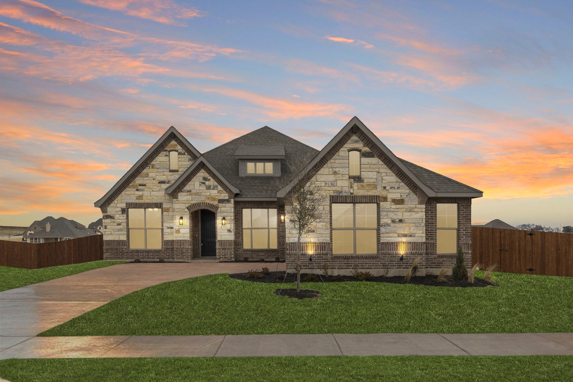 2370 B with Stone. New Home in Midlothian, TX