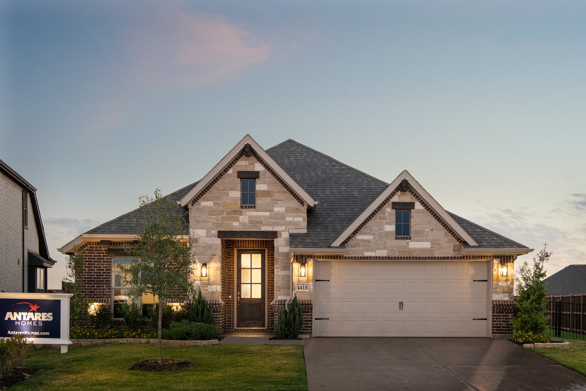 2186 C with Stone. 2,186sf New Home in Fort Worth, TX