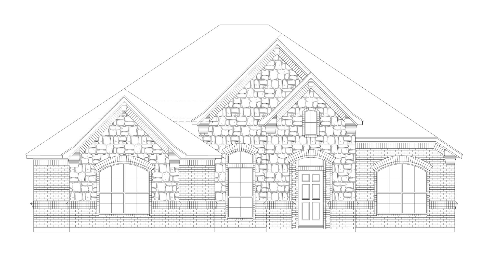 2050 RF-B with Stone. 2,050sf New Home in Godley, TX