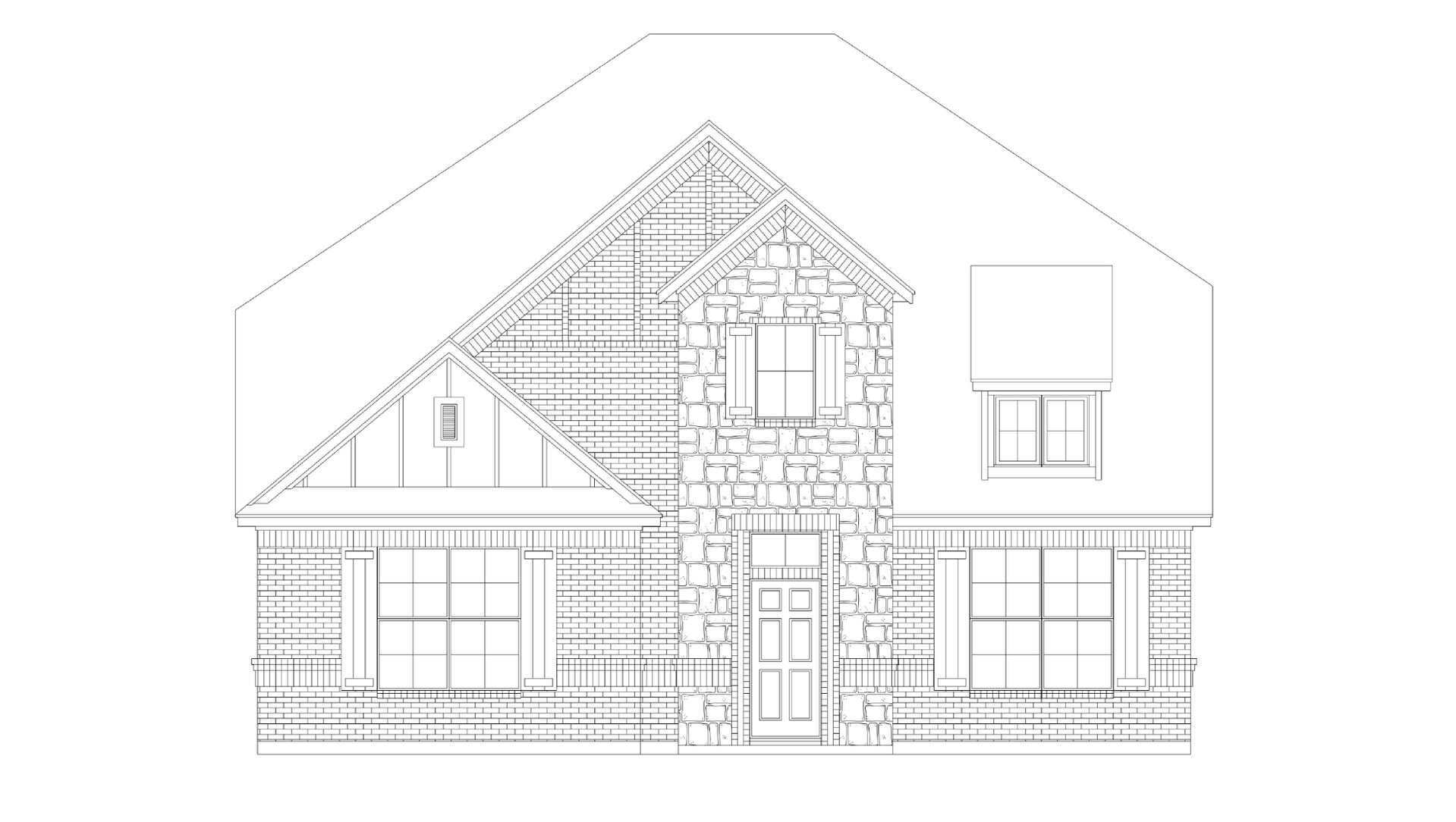 2571 RF-B with Stone. Concept 2571 New Home Floor Plan