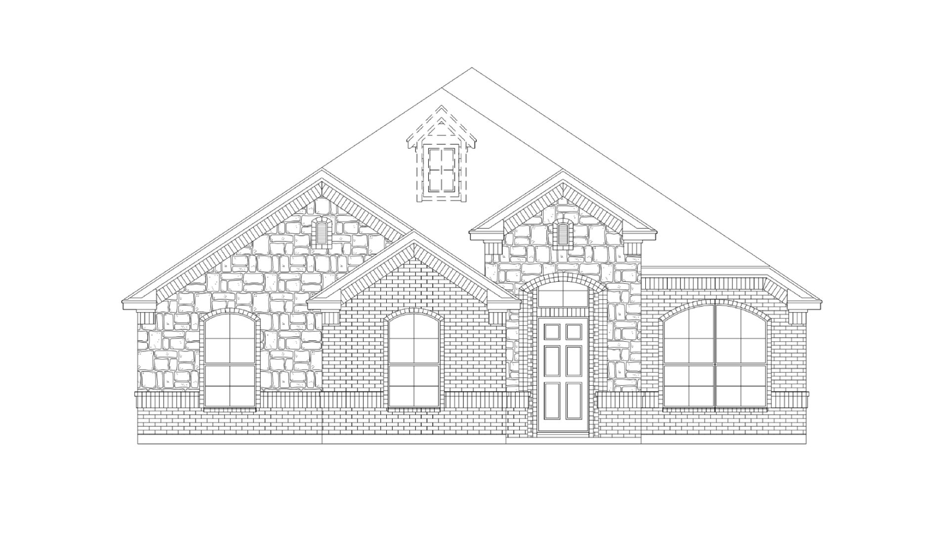 RF-A with Stone. 1,958sf New Home