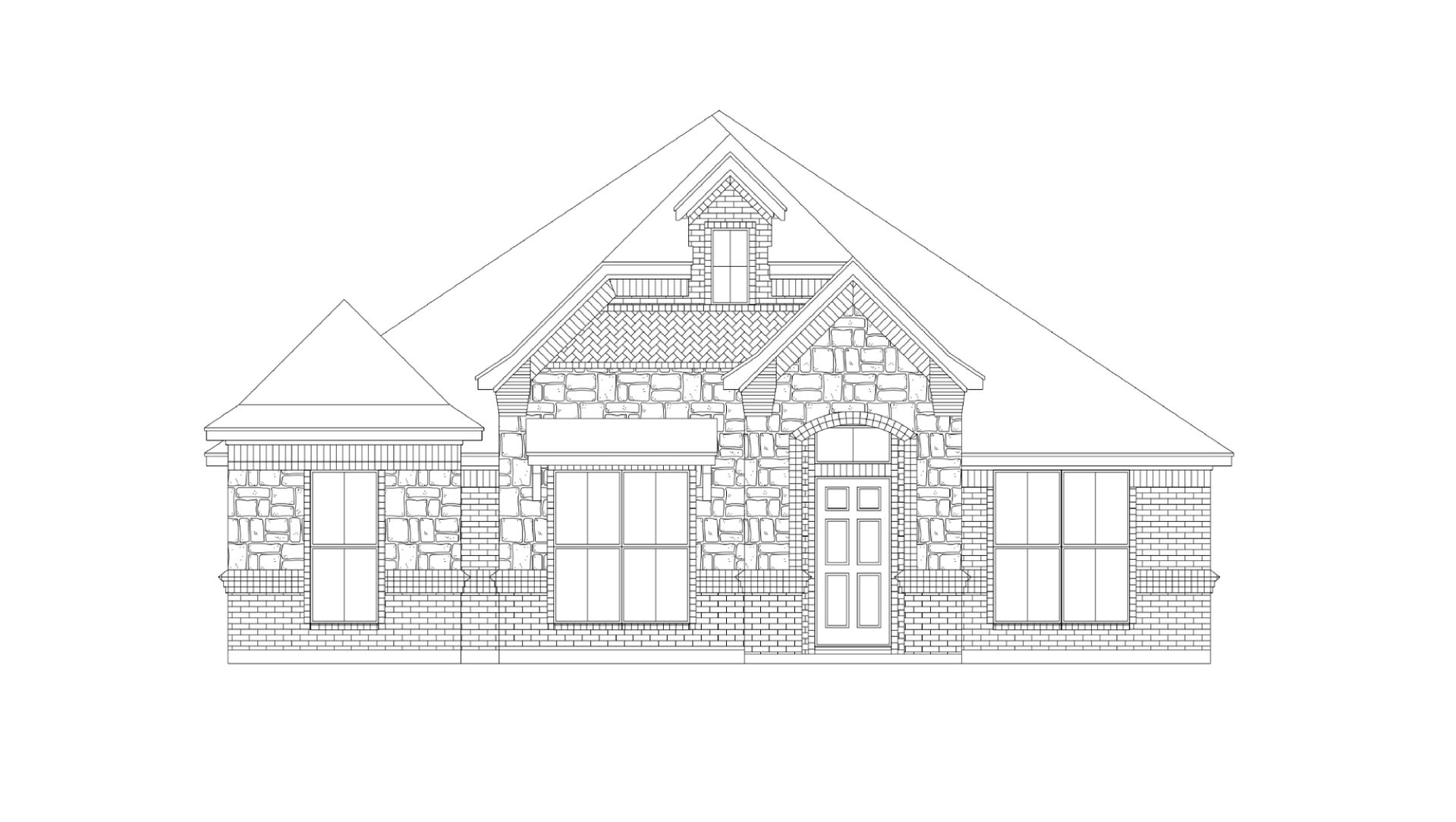 RF-C with Stone. 1,958sf New Home